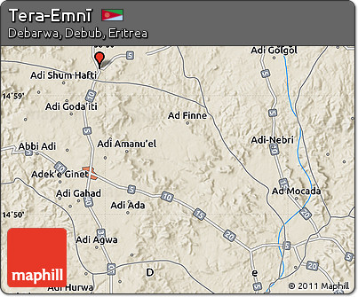 Shaded Relief Map of Tera-Emnī