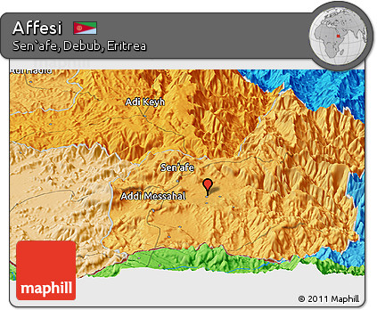 Political Panoramic Map of Affesi
