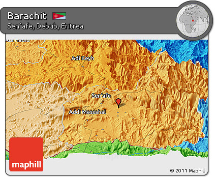 Political Panoramic Map of Barachit