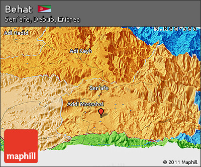 Political Panoramic Map of Behat