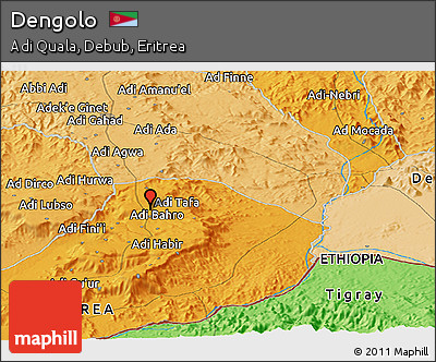 Political Panoramic Map of Dengolo