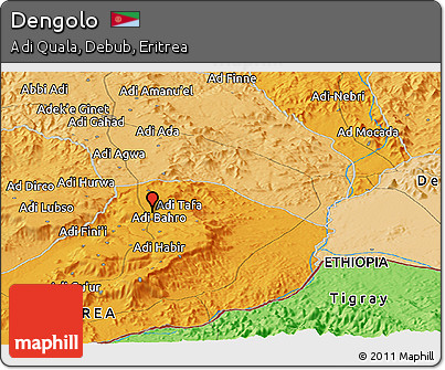 Political Panoramic Map of Dengolo