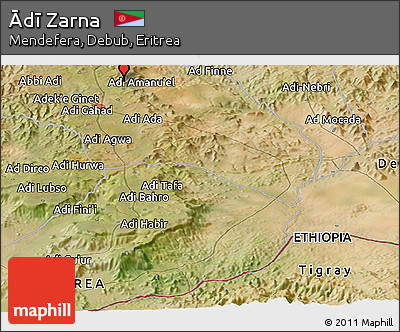 Satellite Panoramic Map of Ādī Zarna