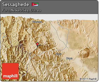 Satellite 3D Map of Sessaghede