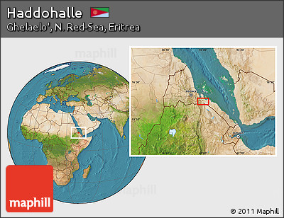 Satellite Location Map of Haddohalle
