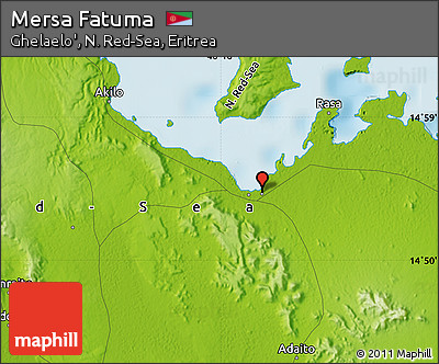 Physical Map of Mersa Fatuma