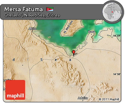 Satellite Map of Mersa Fatuma