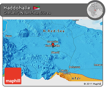 Political Panoramic Map of Haddohalle