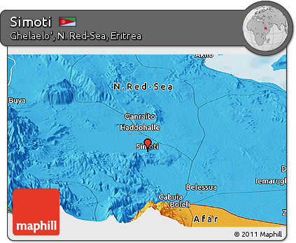 Political Panoramic Map of Simoti