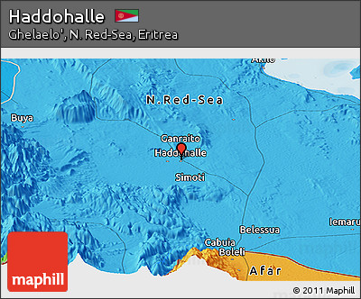 Political Panoramic Map of Haddohalle