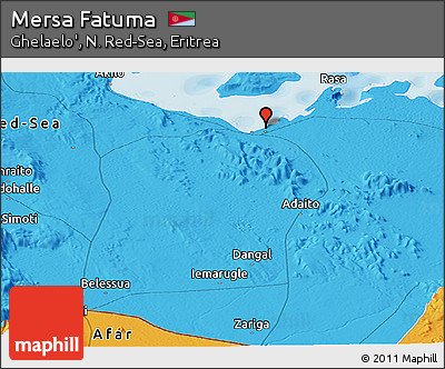 Political Panoramic Map of Mersa Fatuma