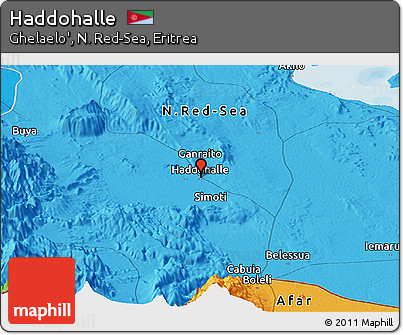 Political Panoramic Map of Haddohalle