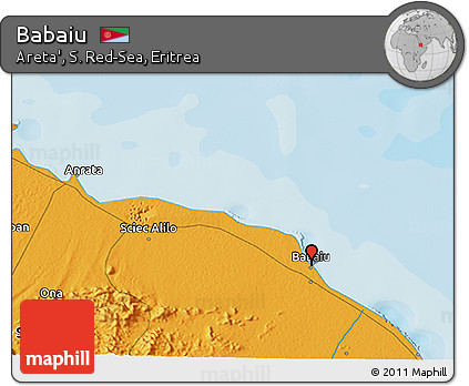 Political 3D Map of Babaiu