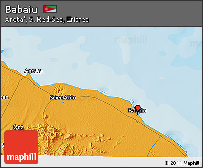 Political 3D Map of Babaiu