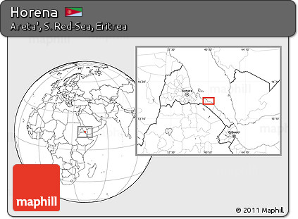 Blank Location Map of Horena