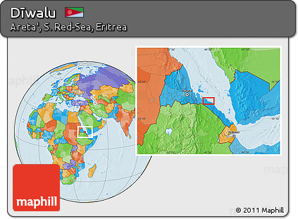 Political Location Map of Dīwalu