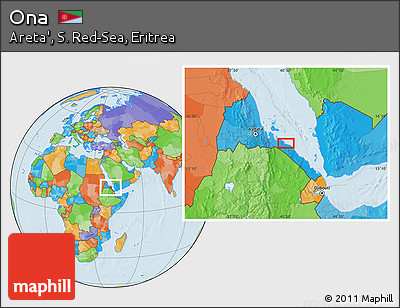 Political Location Map of Ona