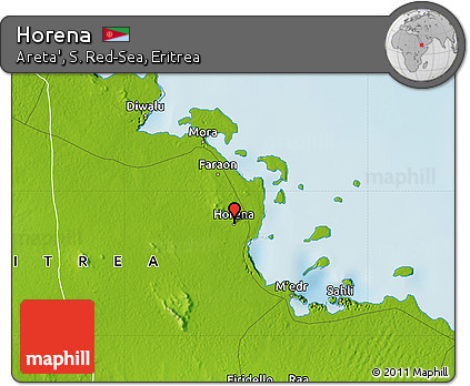 Physical Map of Horena