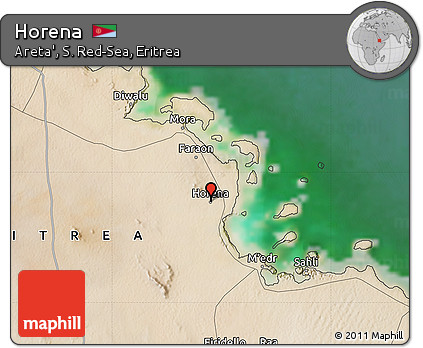 Satellite Map of Horena