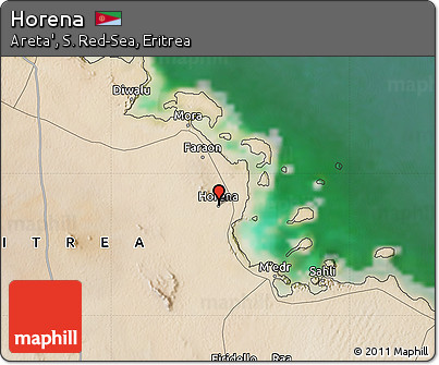 Satellite Map of Horena
