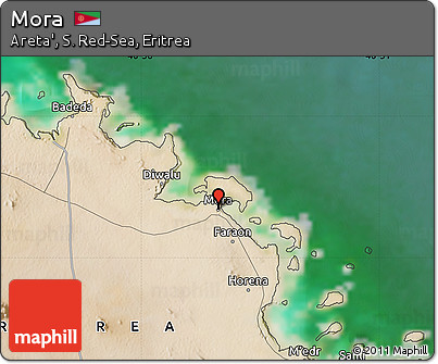 Satellite Map of Mora