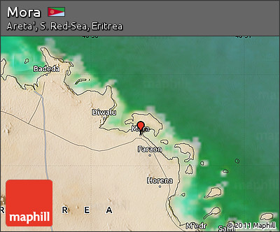 Satellite Map of Mora