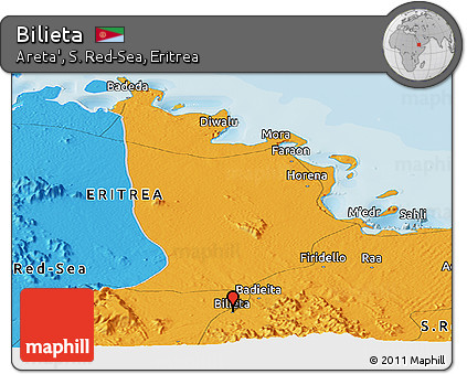 Political Panoramic Map of Bilieta