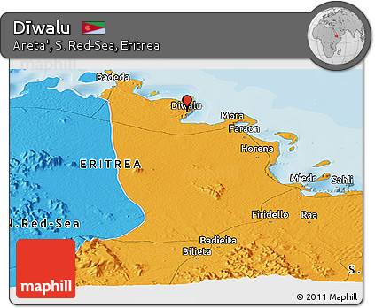 Political Panoramic Map of Dīwalu