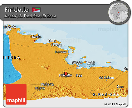 Political Panoramic Map of Firidello