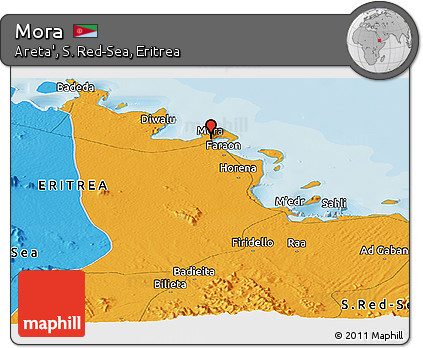 Political Panoramic Map of Mora