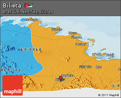 Political Panoramic Map of Bilieta