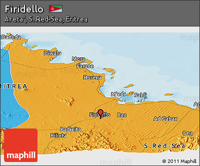 Political Panoramic Map of Firidello