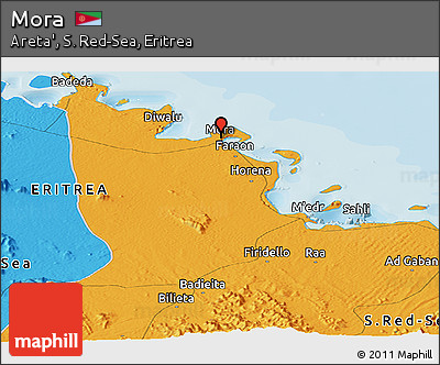 Political Panoramic Map of Mora