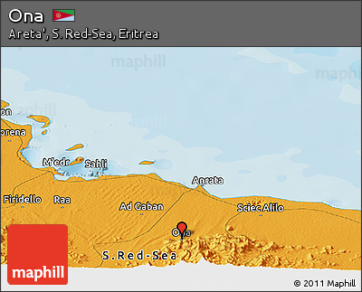 Political Panoramic Map of Ona