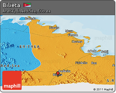 Political Panoramic Map of Bilieta