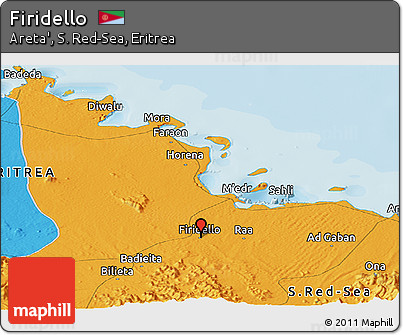 Political Panoramic Map of Firidello