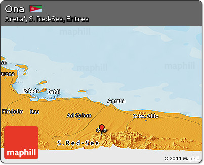 Political Panoramic Map of Ona