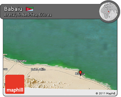 Satellite Panoramic Map of Babaiu
