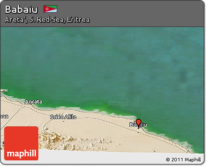 Satellite Panoramic Map of Babaiu