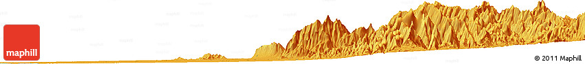 Political Horizon Map of the Area around 14° 46' 42" N, 43° 25' 29" E