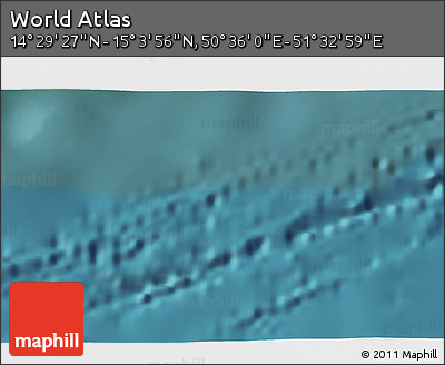 Satellite 3D Map of the Area around 14° 46' 42" N, 51° 4' 30" E