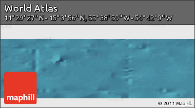 Satellite Panoramic Map of the Area around 14° 46' 42" N, 55° 10' 29" W