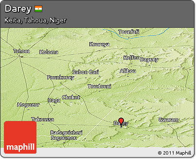 Physical Panoramic Map of Darey