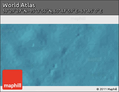 Satellite 3D Map of the Area around 14° 46' 42" N, 61° 16' 29" E