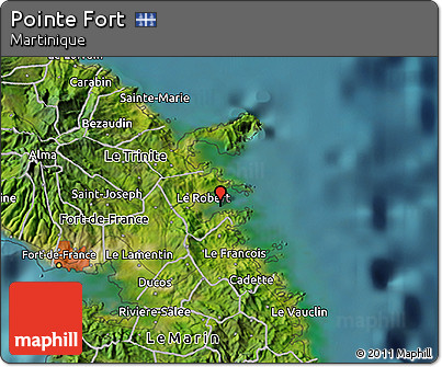 Satellite 3D Map of Pointe Fort