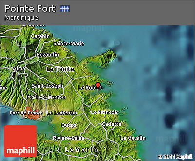 Satellite 3D Map of Pointe Fort