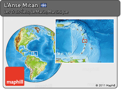Physical Location Map of L'Anse Mitan
