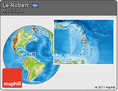 Physical Location Map of Le Robert