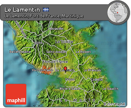 Satellite Map of Le Lamentin