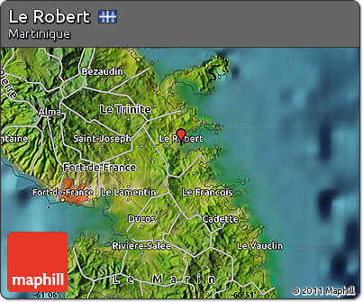 Satellite Map of Le Robert